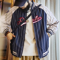 MADEN Bestickte Varsity Baseballjacke