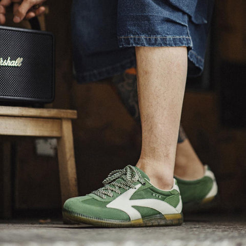 Maden Retro Mesh Sneakers | Retro-Sportschuhe aus Deutschland, atmungsaktiv, bequem, Freizeitschuhe, Laufschuhe, frisches Grün #RetroSneakers 