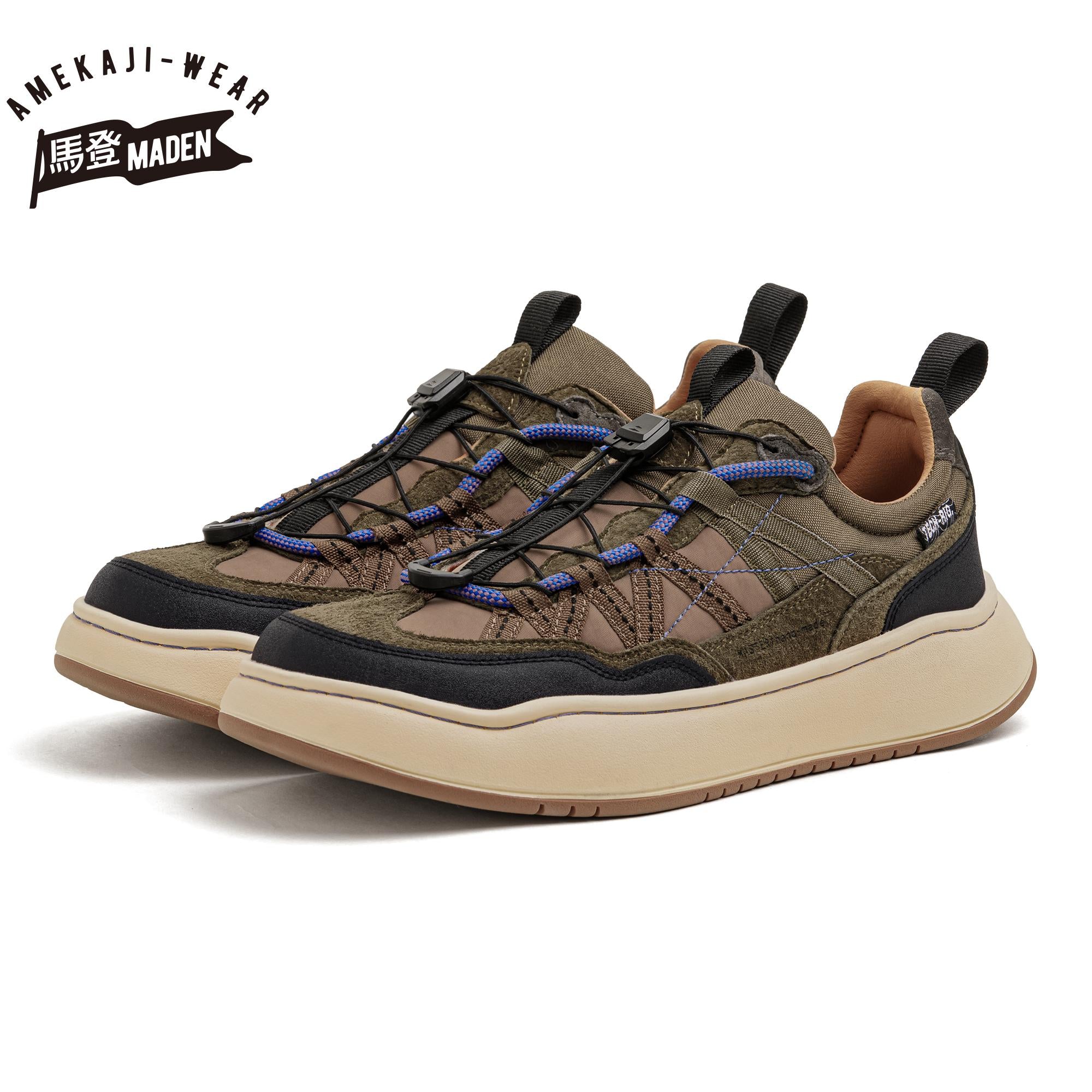 MADEN Herren Dicksohlige Wandersneakers