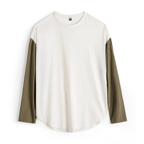 MADEN Color-Block Long Sleeve Tee