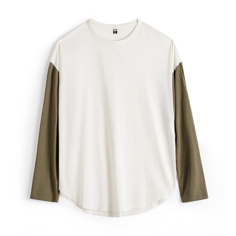 MADEN Langarmshirt mit Farbblock-Design