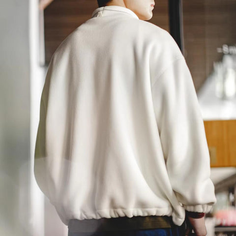 Sweat-shirt à col montant en polaire MADEN 