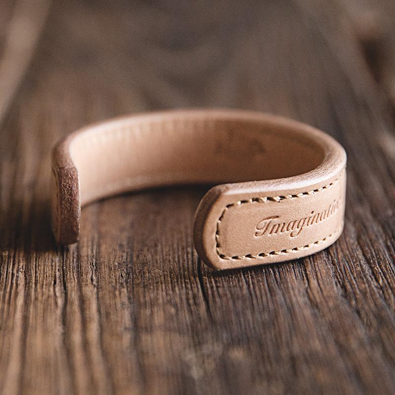 MADEN Vegetable-Tanned Genuine Leather Couple Bracelet