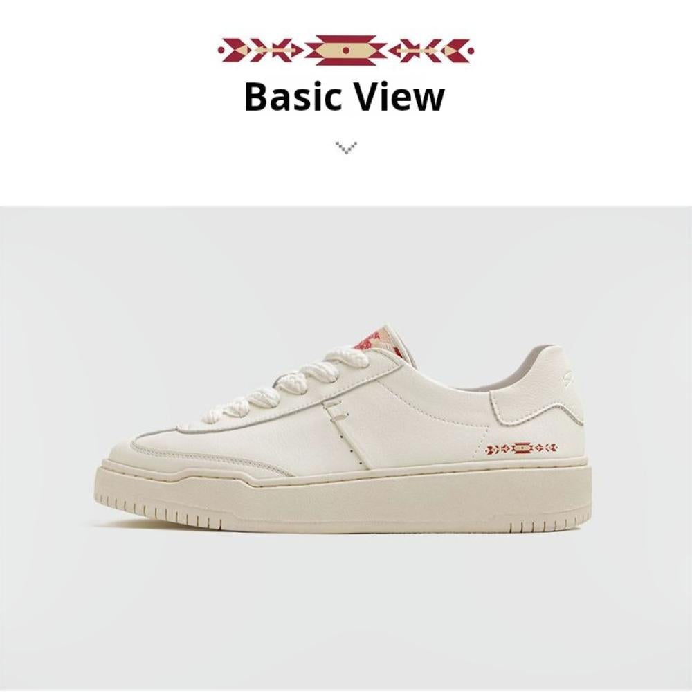MADEN Navajo Embroidery White Sneakers