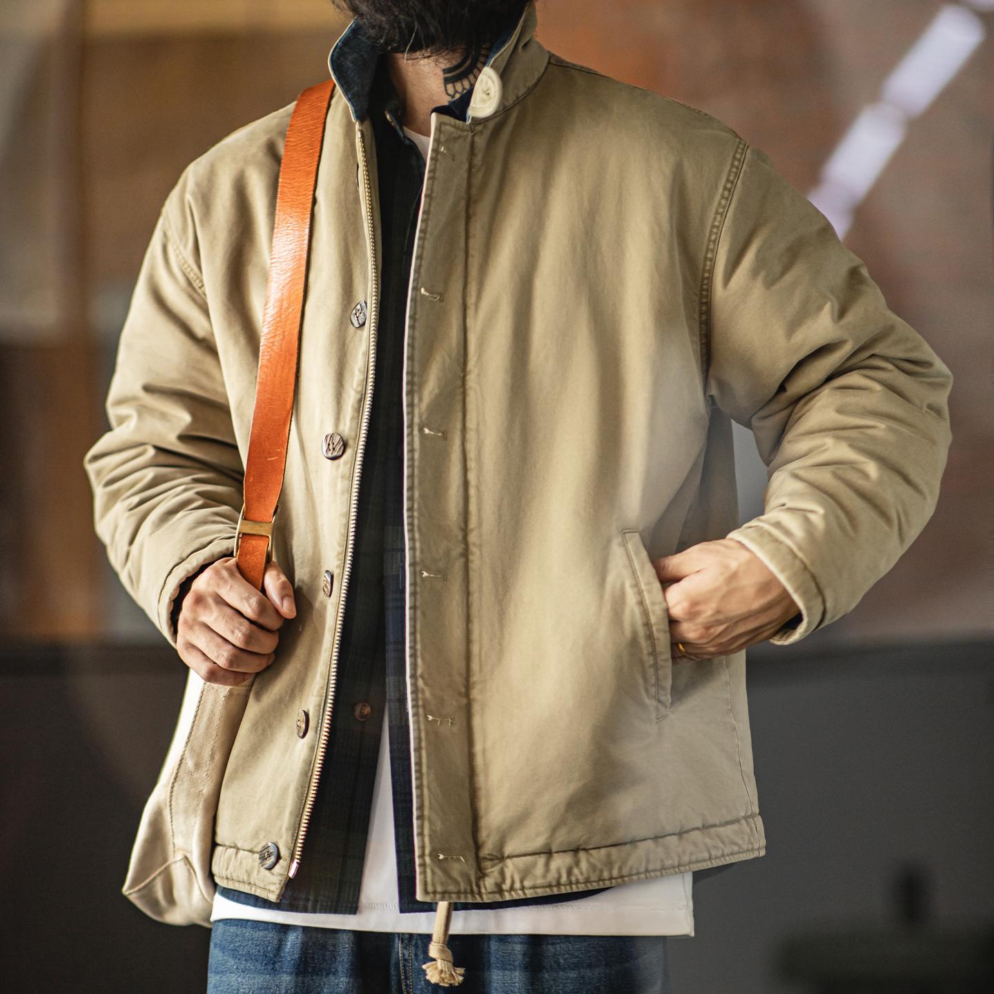 Maden N1 Deckjacke - Dicke, warme Baumwolle für Herren 