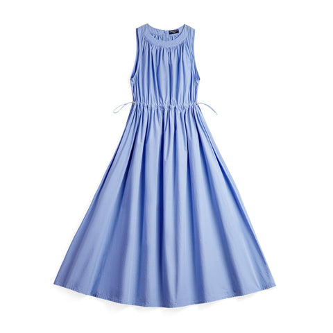 Maden Babyblaues ärmelloses Maxikleid 