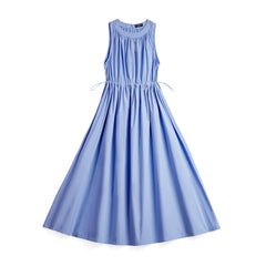 Vestido maxi sin mangas azul bebé MADEN