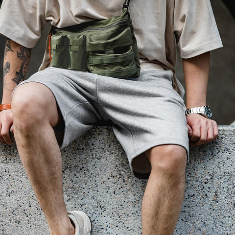 Maden Multi-Pocket Function Crossbody Bag für Herren, Schultertasche im japanischen Stil, Herren-Outdoor-Bergtasche