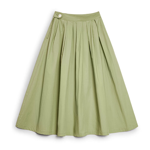 마덴 봄 주름 우산 치마 일본식 A라인 작업복 치마 부드럽고 가벼운 봄 도파민 치마 여성용