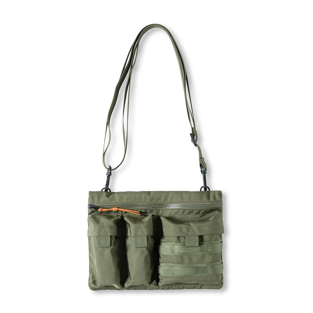 MADEN Multi-Pocket Nylon Crossbody Shoulder Bag