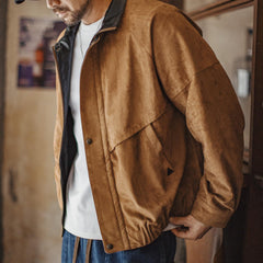 MADEN Wildleder Safari Coachjacke