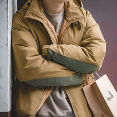 MADEN 후드 다운 재킷 – 경량 및 방풍
