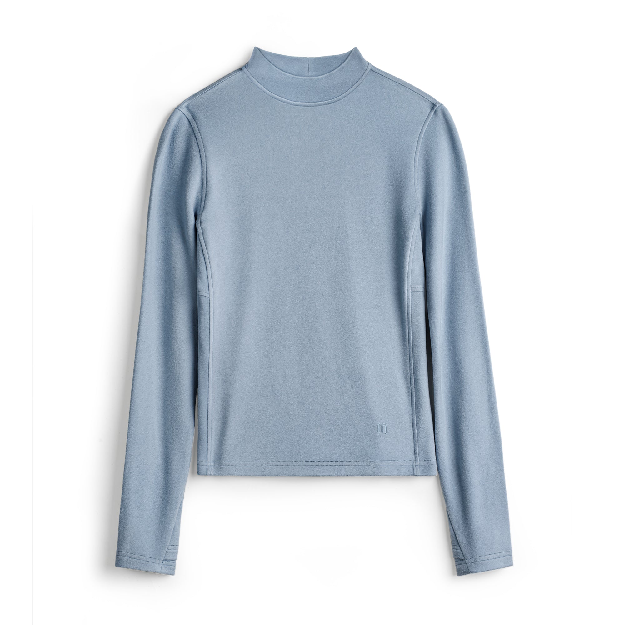 MADEN Damen Fleece-Oberteil mit Stehkragen und Thermofunktion