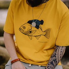 Camiseta estampada "Sombrero-Pez" MADEN - Algodón 100%