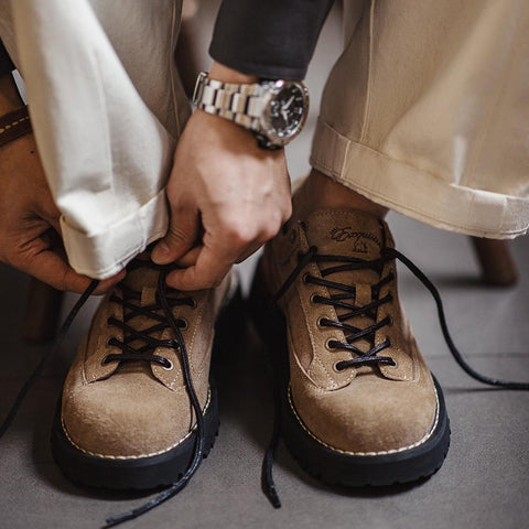 Maden Retro Shoes Low-top Leather Chunky Thick-soled