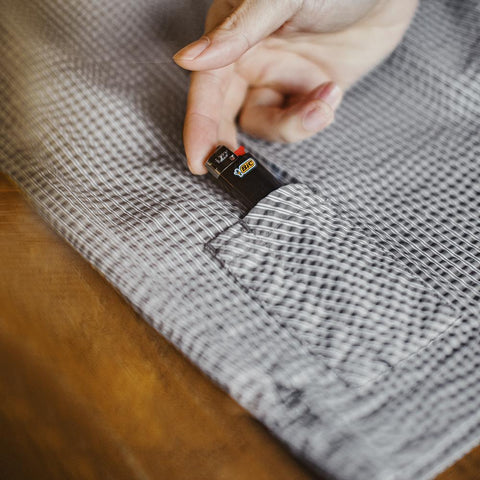 Short décontracté en seersucker pour homme MADEN | Coupe ample, respirant, longueur mi-longue, style rétro #ÉtéRespirant 