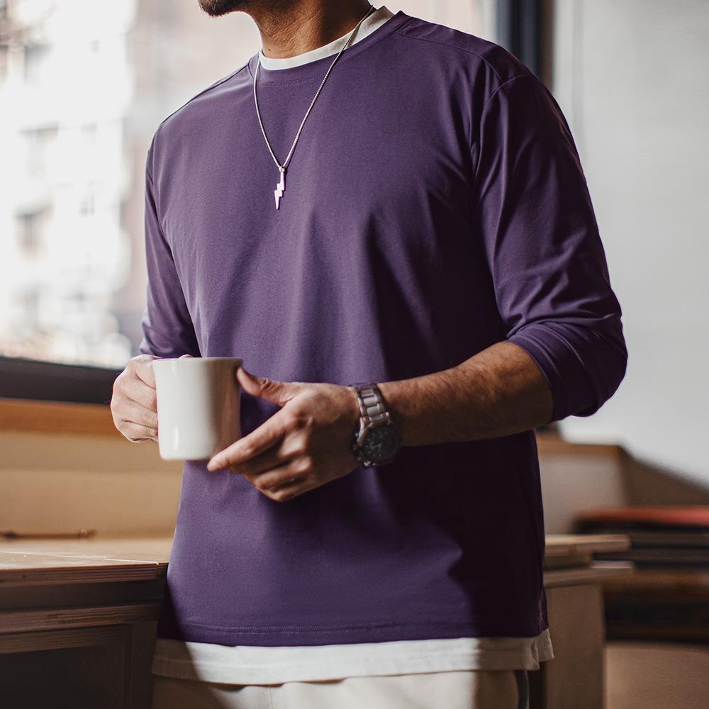 MADEN Quick-Dry Antibacterial Long Sleeve T-Shirt – Breathable Base Layer