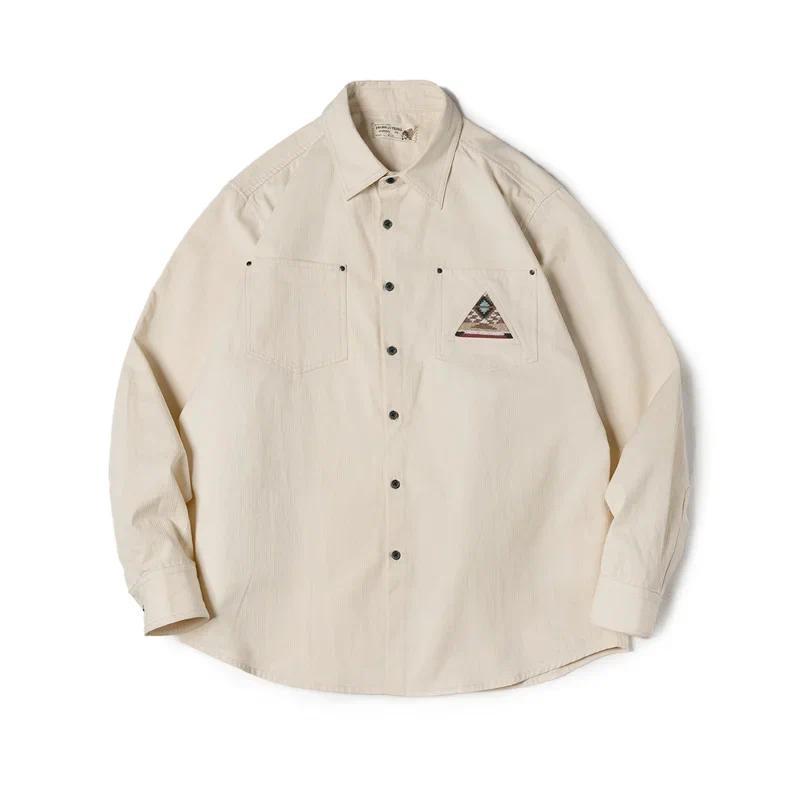 MADEN Indian-Totem Patchwork Shirt – Cotton 100%