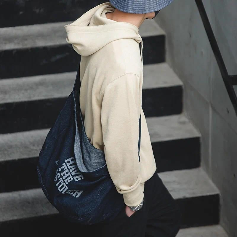 Sudaderas con capucha grises retro MADEN para hombre, sudadera básica de color sólido, sudadera con capucha holgada casual, suéter de otoño