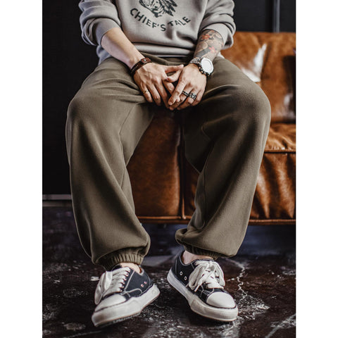 マデン レトロ 起毛綿パンツ｜厚手の普段着 秋用