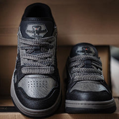 MADEN Herren Retro Sneakers mit klobiger Sohle aus Wildleder