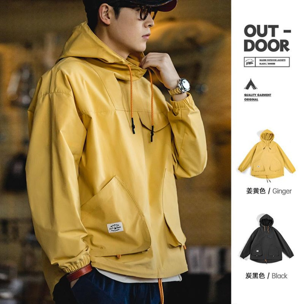 MADEN Herren Outdoor Kapuzenjacke