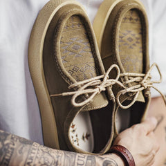 MADEN Herren Fransen Wildleder Mokassinschuhe