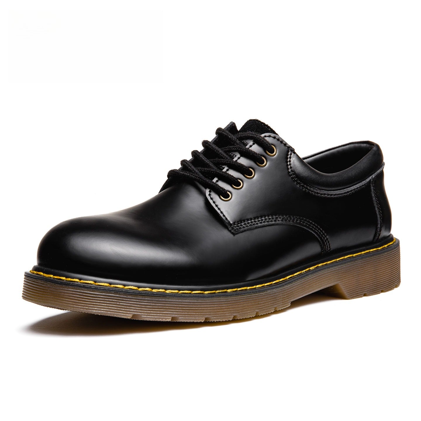 MADEN 6-Loch Weiche Leder Kampfstiefel bis zur Mitte der Wade