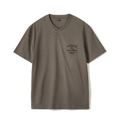MADEN Retro Geripptes Baumwoll Rundhals T-Shirt