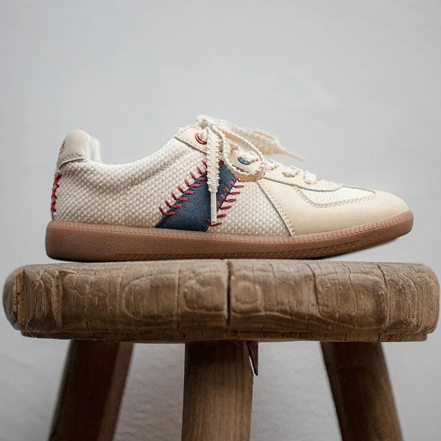 Giày sneaker da trắng tối giản retro MADEN cổ thấp