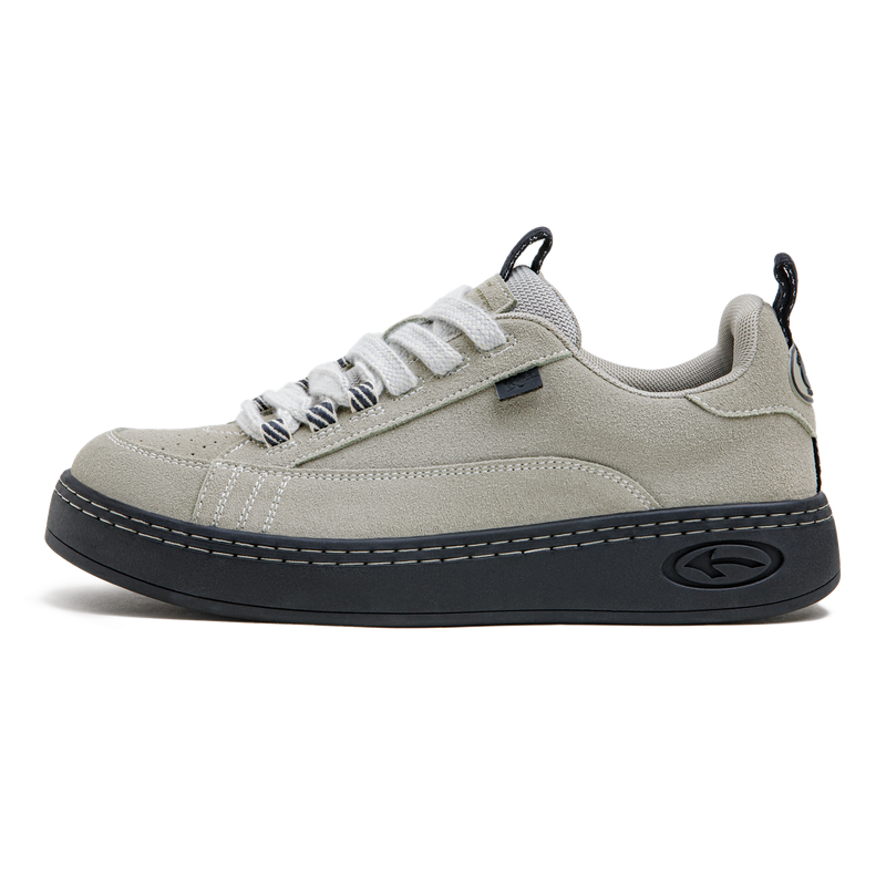 Maden Retro Low-Top Suede Skate Shoes - Thick-Soled