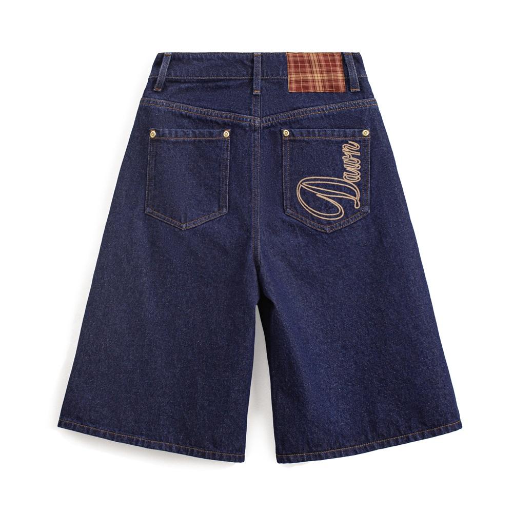 MADEN Damen Schwere Selvedge Denim Umschlag Shorts