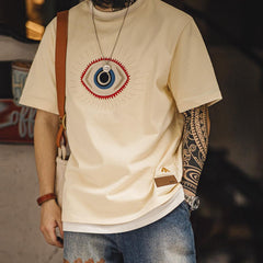 Camiseta pesada MADEN con bordado Guardian Eye