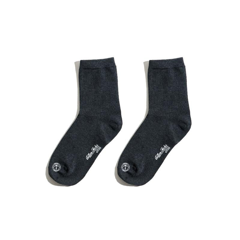 MADEN Retro Anker Print Mid-Top Baumwollsocken