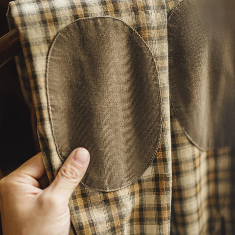 MADEN Patckwork Checked Shirt