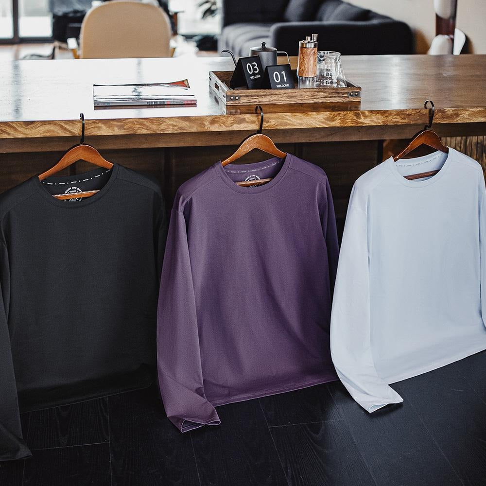 MADEN Quick-Dry Antibacterial Long Sleeve T-Shirt – Breathable Base Layer