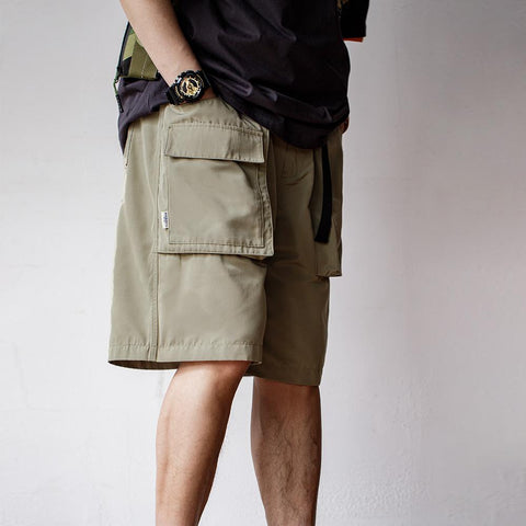 MADEN Outdoor Lightweight Functional Shorts Quick Dry Pants Large Pockets Casual Shorts Elastic Waist