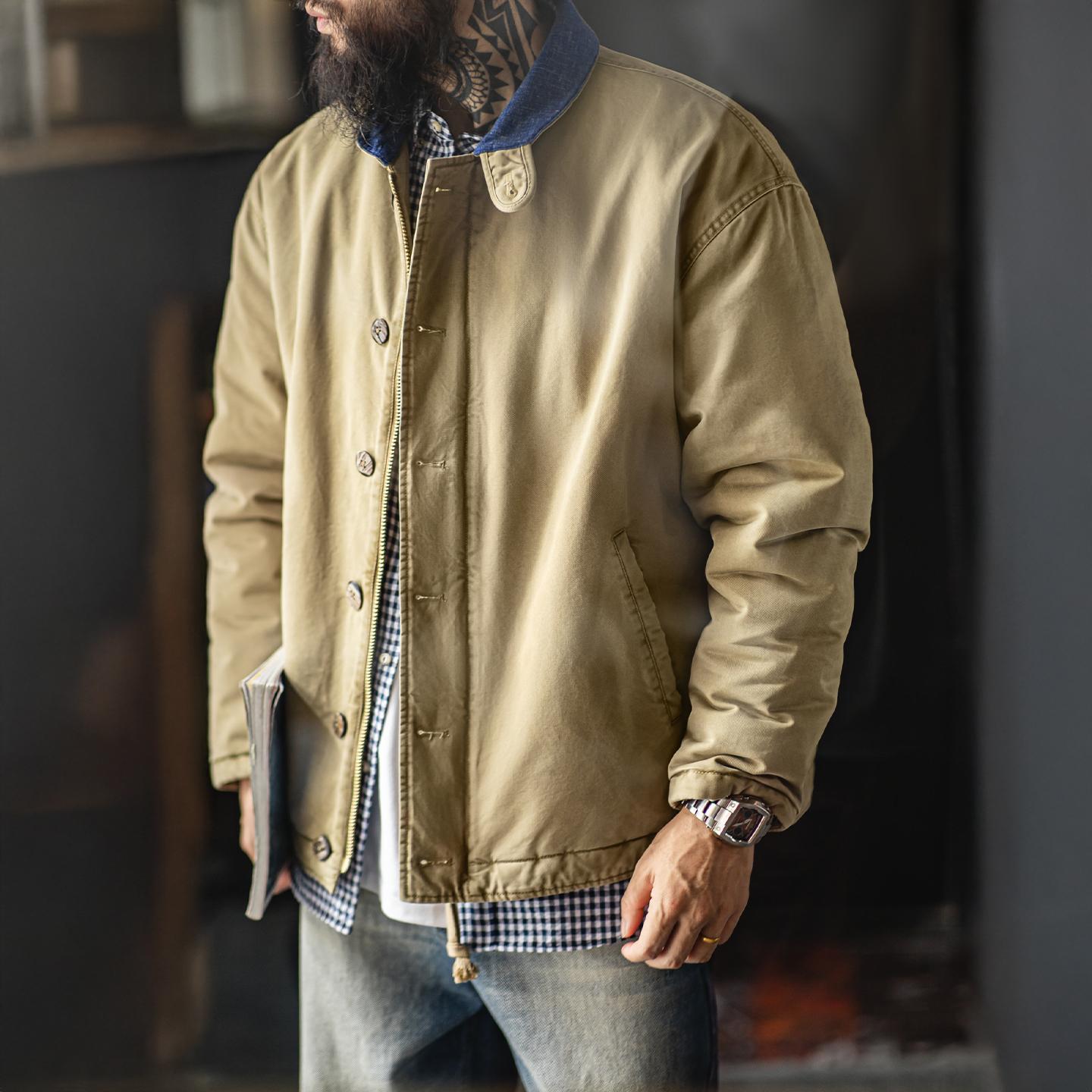Maden N1 Deckjacke - Dicke, warme Baumwolle für Herren 