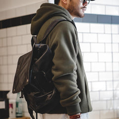 Sudadera polar con capucha de peso pesado MADEN
