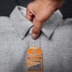 MADEN Herren Baumwoll Flanellhemd – 100 % Baumwolle