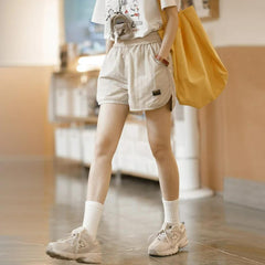 Short de sport décontracté et respirant pour femme MADEN, monochrome, idéal pour l'entraînement et la course à pied, taille élastique, pantalon court athlétique, été 