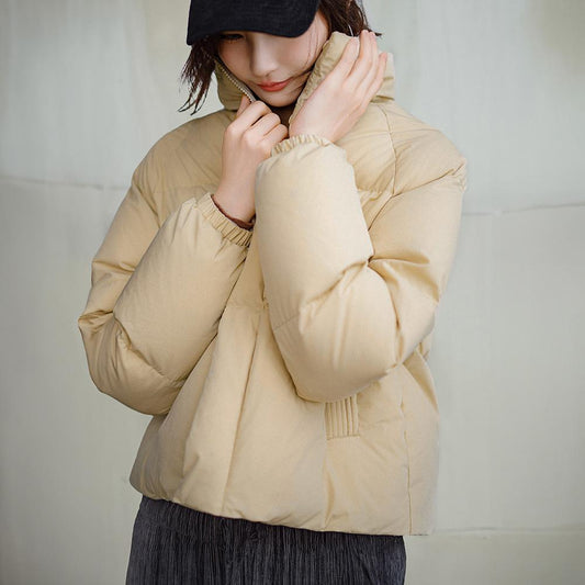 Maden Damen Entendaunenjacke dicke warme Steppjacke