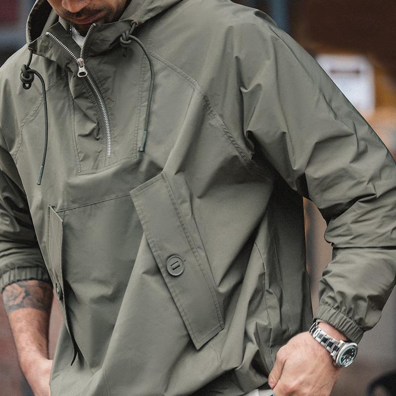 MADEN Herren Schwere Baumwoll Urban Outdoor M43 Hoodie