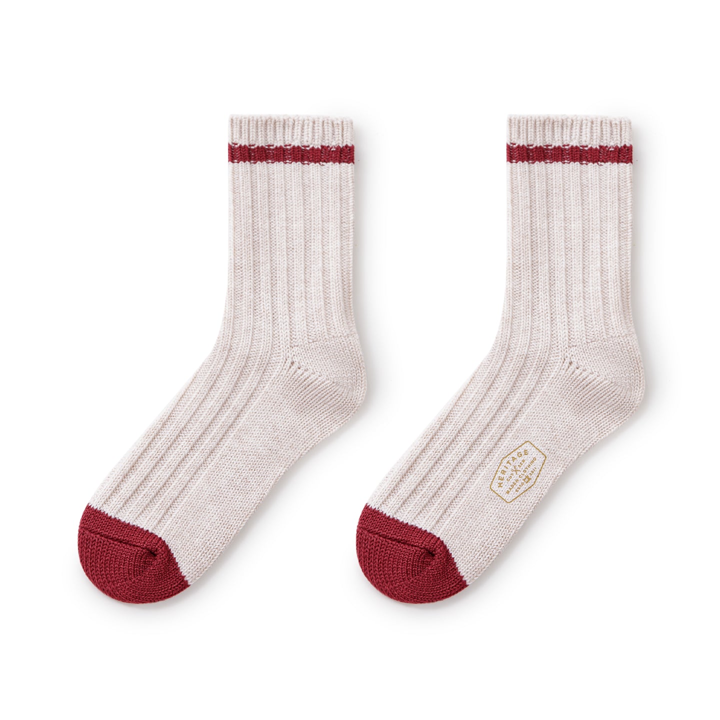 MADEN Schwere Baumwoll Rippsocken für Herren