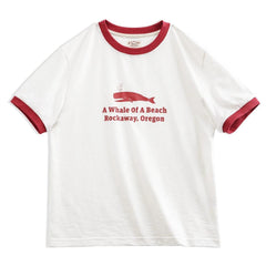Maden Damen Freizeit T-Shirt mit Rundhals und Kontrast
