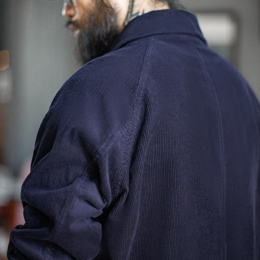 마덴 골덴 네 주머니 사냥용 재킷 짧은 길이 남색 봄용 남성용