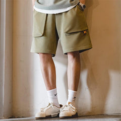 MADEN Schwere Strick-Cargo-Sweatpants mit Taschen