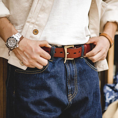 마덴 퀵 릴리스 버클 가죽 벨트