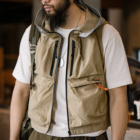 MADEN Outdoor Schnelltrocknende Weste mit mehreren Taschen