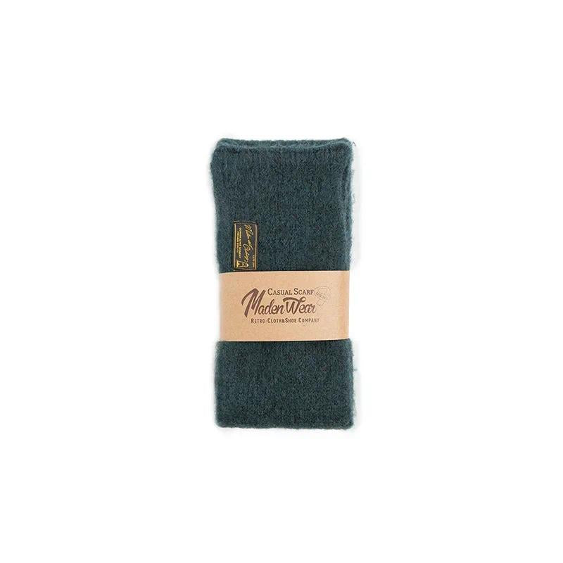MADEN Vintage Mohair Strickfransen Schal für Herren